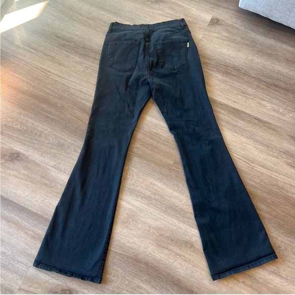 Black High-waisted flared jeans - Picture 4 of 5